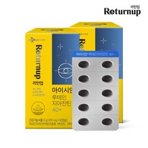 CJ제일제당 리턴업 아이시안 루테인 지아잔틴 40+, 30캡슐, 2박스