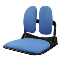 시원한 매쉬원단으로 만든 가벼운 듀얼 좌식의자 휴, 블루