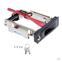 3.5인치 하드 드라이브용 5PC 트레이리스 핫 스왑 모바일 랙 브래킷, 170x143x40mm, 블랙, 금속
