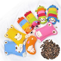 수지매트 유아 어린이 피그먼트 메밀 베개 모음 낮잠 숙면 캐릭터 반달 동물, 리본강아지 메밀베개, 오렌지