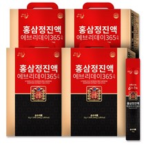 순수식품 6년근 홍삼 진액 에브리데이 365 400포(총 4박스) 홍삼정 홍삼스틱, 10g, 400개