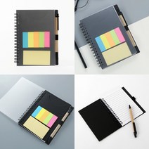 만능수첩 작은 미니 수첩 메모장 휴대용 명함집 볼펜 블랙