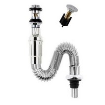 일체형트랩 팝업분리형 세면대 배수관, 2개