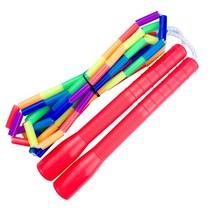 제이에프로프 JFROPE 무지개구슬줄넘기 기본형(19.7cm), 빨간색, 가로형