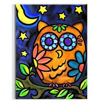 오로라데코덴 캔버스형 보석십자수 30x40cm, MK012 올빼미