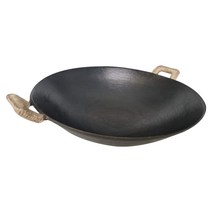 깊은 전골 그리들 캠핑 요리웍 무쇠 주물팬 대형 46cm, 단품