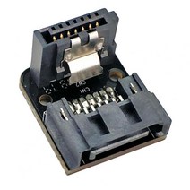 7Pin 암-수 어댑터 교체 마더보드 액세서리 SSD 데스크탑용 고성능 메인보드 컨버터, 위쪽 각도, 일반, 플라스틱