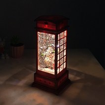 [천삼백케이] [키다리] (kcsr005)크리스마스 워터볼 (눈사람전화부스), 단품