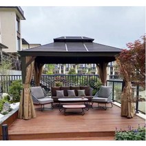 디엔에스 프리미엄 더블탑 파고라 빗물받이 기둥12CM 전국 방문설치, 더블탑3044 3X4 방문설치비 현장결제