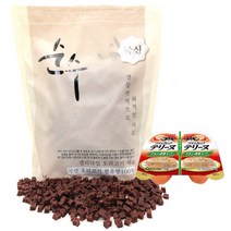 순수 오리고기 사료 1kg(200gX5개) 진짜잘먹는사료 +이나바트윈컵 캔, 순수사료1kg+이나바트윈컵 캔