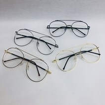 스타일자키 오버사이즈 보잉 메탈테 안경