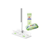 3M 표준형 대용량 재활용 PET 정전기 청소포 150매, 대형 올터치 더블액션 막대+ 정전기 50매+물걸레 30