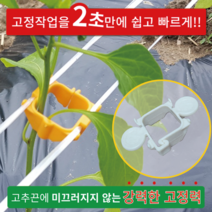 스마트 고추홀더 2022년 신형 200개 고추지주대 유인끈 결속기 고추클립