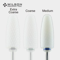 셀프네일 WILSON대형 불꽃 비트 발 굳은 살 제거 화이트 세라믹 페디큐어 드릴 네일, 04 1pc Medium