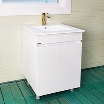 라비앙 PS 시크 매립형 욕실하부장 500 화이트 / 블랙, PS 시크 매립형 하부장 500 (수전팝업트랩 미포함)