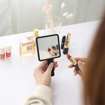 여성 외출 수정화장 선명한 휴대용 손거울 3P 패션소품 가방속 소지품 여행, 핑크