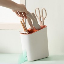 칼 집 케이스 거치대 보관함 나이프 꽂이 주방정리, 1개, 화이트 그린