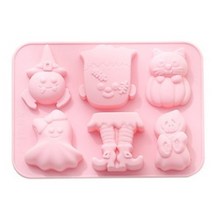 할로윈 실리콘 몰드 호박 유령 베이킹 DIY 비누 쿠키, 블루 프랑켄슈타인