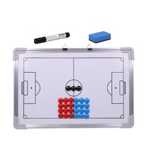 축구 스포츠 교실 작전 판 전술 세트 코칭 보드 휴대용 훈련 보조 보드, 하얀