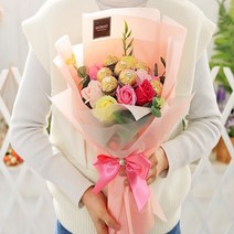 졸업식 꽃다발 페레로로쉐 졸업 수능 백일 선물 발렌타인데이 화이트데이, 벨르페레로로쉐꽃다발핑크
