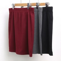 빅사이즈사랑해요 4819L007 5부 일자 밴드 치마 WW