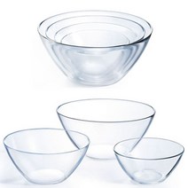 프랑스 코스모스볼 17cm 샐러드볼 유리볼 빙수그릇, 코스모스볼 4호(17cm)