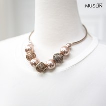 엄마옷 모슬린 진주볼 목걸이 AC107065마담 미시옷 중년여성의류 빅사이즈 할머니옷 50대 60대여성옷 여성 여름