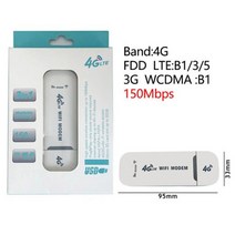 4G LTE 무선 라우터 USB 동글 150Mbps 모뎀 스틱 모바일 광대역 Sim 카드 와이파이 어댑터 홈 오피스, 1PC_White