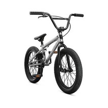 Mongoose Legion 키즈 Freestyle Sidewalk BMX 자전거 초보자, Silver, 18-Inch Wheels, 18-Inch Wheels + Bike
