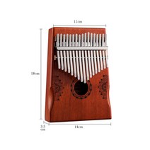 17 키 칼림바 1721 키 엄지 피아노 악기 선물 단단한 나무 mbira 키보드 바다 고래 돌고래 칼림바 17 키 칼림바, 빨간색, 협력사
