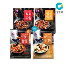 청정원 청정원 직화짜장/짬뽕 분말 4종 골라담기, 직화짬뽕분말 96g+나가사키짬뽕분말 96g