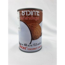 태국산 차오코 코코넛크림 400ml 태국통조림, ខ្ទិះដូងក្រហម  코코넛크림 400ml 1캔