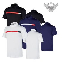 [KLAUS]남성 여름 터틀넥 스판 반팔 티셔츠 KL1221