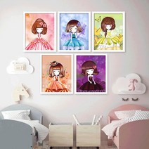 수재샵 소녀시리즈 (라운드 5D 가로 20cm 세로 30cm) 보석십자수, 10. 포도소녀