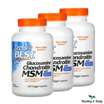 닥터스베스트 글루코사민 콘드로이틴 MSM with OptiMSM 베지캡슐 240개 X3병