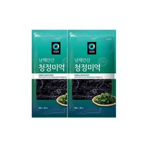 청정원 엄마손맛 맞벌이 우리가족 남해안산 청정 미역 100g(40인분) x2개 국민국 아기국 산모 자취 집밥 간편식 오이냉국 무침 생일 산모 출산 미소장국, 2세트