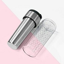 1300K 티스카페 DIY 클래씨 텀블러 340ml, 컬러옵션:블랙, 단품