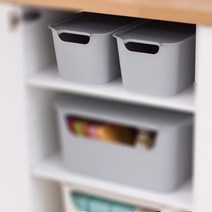 [하우스버디]점보 리빙박스 수납정리함/소 1+1, 그레이