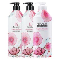 케라시스 러블리 앤 로맨틱 퍼퓸 샴푸2개+린스1개 1셋트, 1세트, 600ml