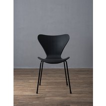 프리츠한센 세븐체어 다이닝 의자 북유럽 오마쥬, 회색  블랙 다리
