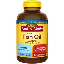 네이처메이드 피시오일 오메가3 Nature Made Burp-Less FishOil 150, soft gels