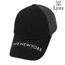 링스골프 링스 남성 배색 로고레터링 캡모자 L11A1CP602_BK, BK