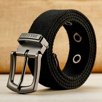 남여 공용 130 140 150 160cm 캔버스 벨트 남성 여성 합금 핀 버클 벨트