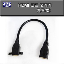신길전자 HDMI 중계기 코드 평자형 HDMI 젠더코드 벽부형 판넬형, HDMI 중계코드 평자형
