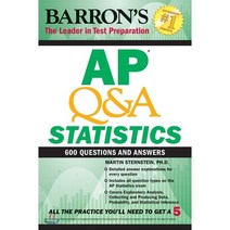 AP Q&A STATISTICS 600 QUESTIONS AND ANSWERS, BarronsEducationalSeries