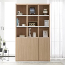 포스트모던 스터디 1200 5단 도어형 책장, 화이트