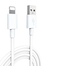 DFMEI 적용 가능한 iPhone 6S/7Plus/8/11 데이터 케이블 휴대 전화 엘보우 빠른 충전 와이어 닭 게임 iPad Universal, 클래식 모델 [화이트], 1.5 미터/2 설치/*-*