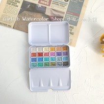 펄물감 DANIELSMITH 다니엘 스미스 진주색 48색 12색 24색 수채화 물감 하위 패키지 매니큐어, [03] 48색, [01] 0.3ml 플라스틱 상자