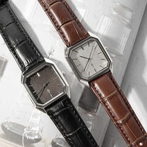조군샵 모던 스퀘어 가죽시계_A3425