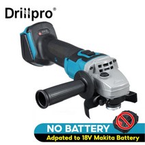 18v 125100mm 브러시리스 무선 임팩트 앵글 그라인더 가변 속도 makita 배터리 diy 전동 공구 커팅 머신 폴리셔, 협력사, 유형 1 파란색, 125mm